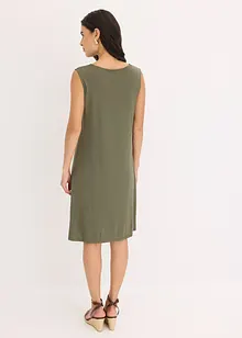 Úpletové šaty s vázačkou, bonprix