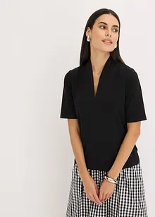 Triko s kalichovým límcem, bonprix