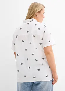 Mušelínová halenka s krátkým rukávem, bonprix