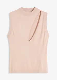 Pletený top s prostřihem, bonprix