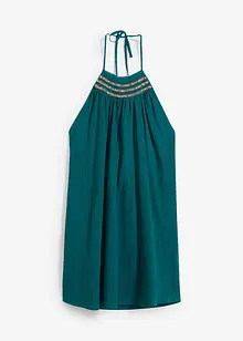 Šaty na ramínka, ze strukturovaného materiálu se zmačkaným efektem, bonprix