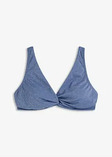 Třpytivý bikinový horní díl, bonprix