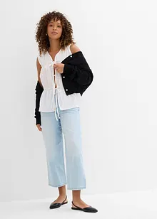 Baggy džíny Mid Waist Super Soft, zkrácené, bonprix