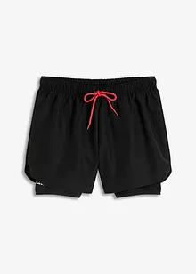 Velmi lehké sportovní šortky 2 v 1, bonprix