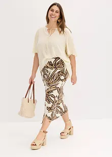 Žerzejová sukně z měkké viskózové směsi, bonprix