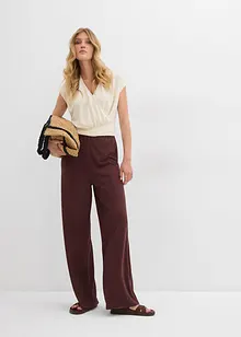 Zavinovací tričko ze splývavé směsi s viskózou, bonprix