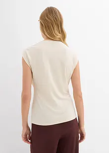 Zavinovací tričko ze splývavé směsi s viskózou, bonprix