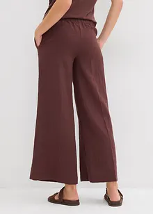 Culotte kalhoty ze splývavé viskózové směsi, bonprix