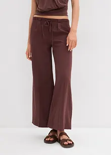 Culotte kalhoty ze splývavé viskózové směsi, bonprix
