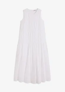 Dlouhé šaty s nařasením, z bavlny, bonprix