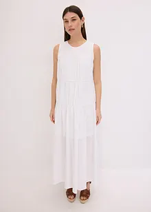 Dlouhé šaty s nařasením, z bavlny, bonprix