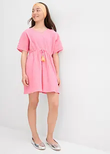 Kaftanové šaty ze strukturovaného mačkaného materiálu, bonprix