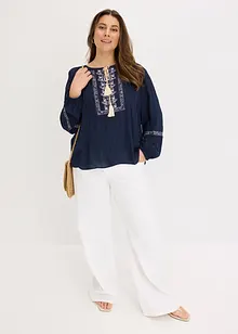 Oversize halenka s výšivkou, bonprix