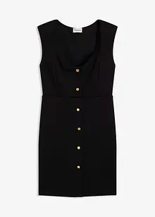 Mini šaty s vycpávkami na ramenou, bonprix