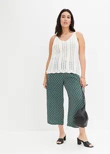 Kalhoty Culotte s potiskem, bonprix