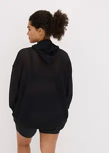 Průhledná sportovní bunda ze síťoviny, oversize, bonprix