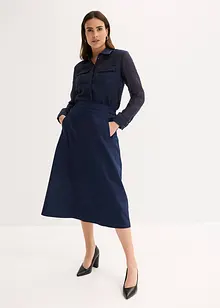 Transparentní halenka se strukturou, bonprix