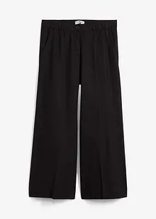 Culotte kalhoty s elastickým pasem, z viskózové směsi, bonprix