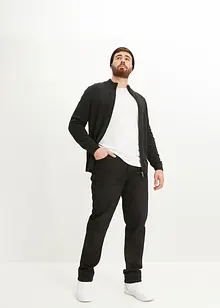 Rozepínací svetr se stojáčkem, s recyklovanou bavlnou, bonprix