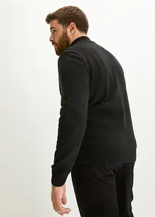 Rozepínací svetr se stojáčkem, s recyklovanou bavlnou, bonprix