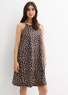 Šaty s leopardím potiskem, z čisté bavlny, bonprix