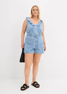 Džínové šortky, High Waist, pohodlný pas, bonprix