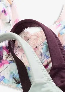 Podprsenka bez kostic, s měkkou organickou bavlnou (3 ks v balení), bonprix