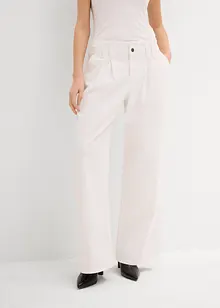 Džíny Wide Leg, Low Waist, nízký podíl streče, bonprix