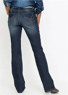 Džíny Bootcut, High Waist, pohodlný streč, bonprix