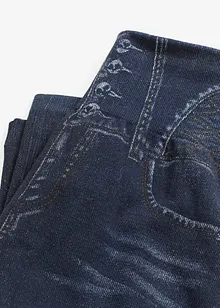 Stahovací punčochové legíny beze švů, v džínovém vzhledu, silný stahovací efekt, bonprix