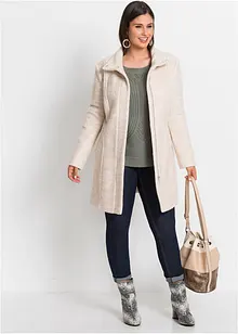 Krátký kabát z buklé, bonprix