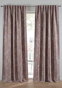 Zastiňující závěs s potiskem listů (1 ks v balení), bonprix