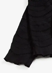 Legíny s pohodlným pasem a dírkovanou výšivkou, 80 DEN, bonprix