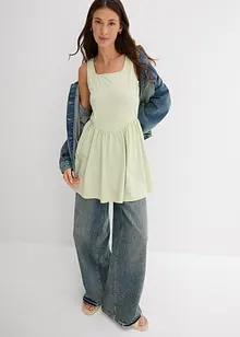 Dlouhý top z elastické bavlněné směsi, bonprix