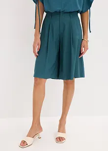 Široké bermudy se záhyby v pase, bonprix