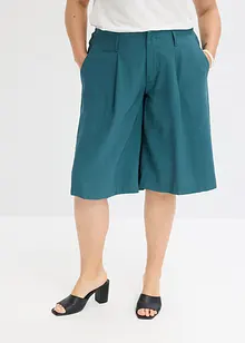 Široké bermudy se záhyby v pase, bonprix