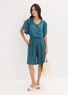 Široké bermudy se záhyby v pase, bonprix