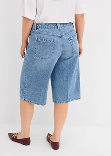 Džínové bermudy Mid Waist, Low Stretch, bonprix