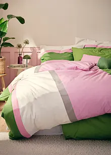 Souprava povlečení s barevnými bloky, bonprix