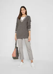 Strečové džíny s rovnými nohavicemi, Mid Waist, bonprix