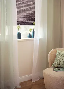 Záclona s barevným přechodem (2 ks), s recyklovaným polyesterem, bonprix