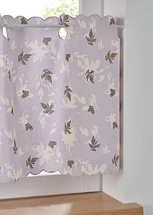 Vitrážková záclona z organické bavlny s natištěnými květy, bonprix