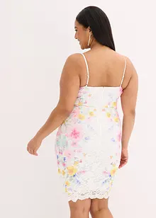 Krajkové šaty na ramínka, bonprix