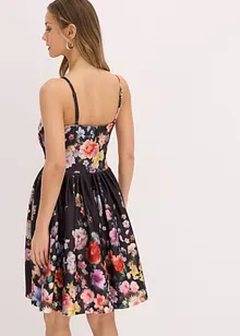 Mini šaty s háčkovanou vsadkou, bonprix