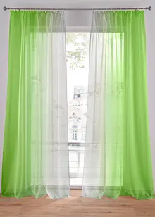 Záclona s barevným přechodem (2 ks), s recyklovaným polyesterem, bonprix
