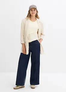 Žebrované těhotenské a kojicí tričko z čisté organické bavlny (2 ks v balení), bonprix