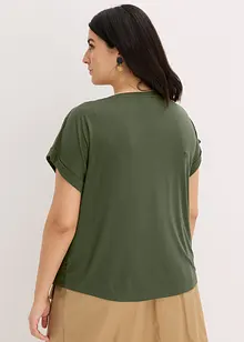 Triko s dírkovanou krajkou, bonprix