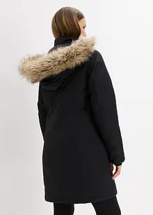 Teplý nepromokavý funkční outdoorový kabát s imitací kožešiny, bonprix