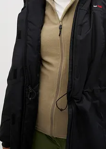 Teplý nepromokavý funkční outdoorový kabát s imitací kožešiny, bonprix