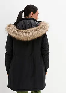 Teplý nepromokavý funkční outdoorový kabát s imitací kožešiny, bonprix